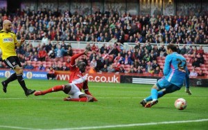 Adomah scores