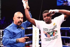 Fredrick Lawson hands raised