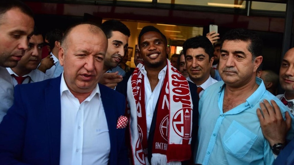 Eto'O on arrival at Antalyaspor back in August