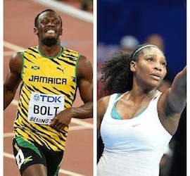 Bolt and Williams voted AIPS best athletes 2015, FC Barcelona best team, Beijing best press facility