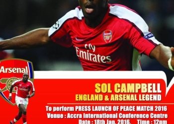 Sol Campbell Peace Match Launch