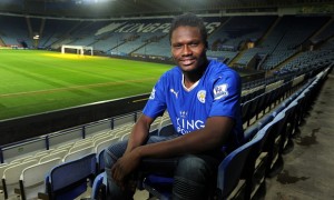 Daniel Amartey poses at the King Power Stadium