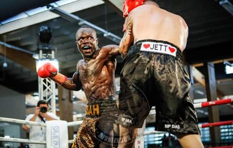 Ghanaian Kick boxer turned boxer Hardwanlee wins in Australia