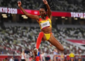 Nadia Eke fails to make a jump, exits Tokyo 2020