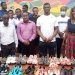 Javelin star John Ampomah donates Track Spikes to Konongo Wesley SHS