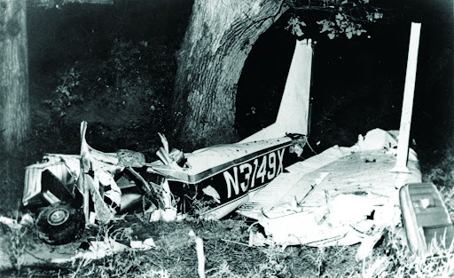 Marciano was a passenger on this Cessna plane that crashed near Newton, Iowa on Aug. 31, 1969. AP