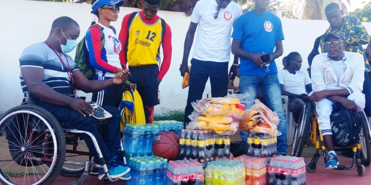 University of Education Department donate to Wheelchair Basketball Team UEW’s Physical Education Department donates items to Wheelchair Basketball Team