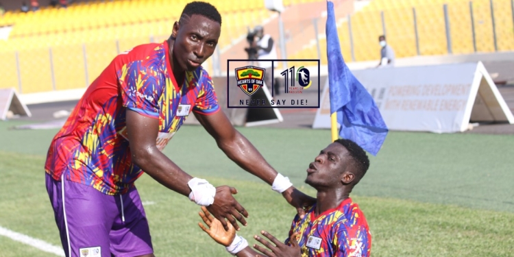 Isaac Mensah strikes to hand Hearts slim lead over Wydad in CAF Champions League