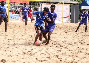 PHOTOS: First ever Odwira Beach Soccer Cup kicks off at Asenema Waterfalls