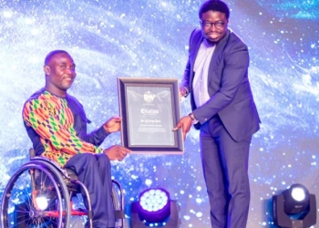Botsyo Nkegbe receives ‘Man of Courage’ gong  at 2021 Emy Africa Awards