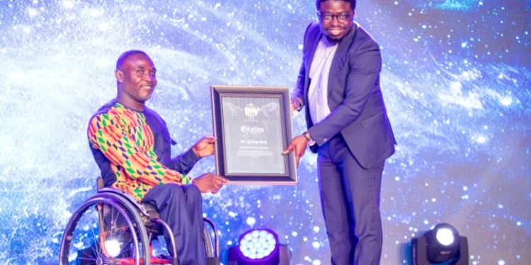 Botsyo Nkegbe receives ‘Man of Courage’ gong  at 2021 Emy Africa Awards