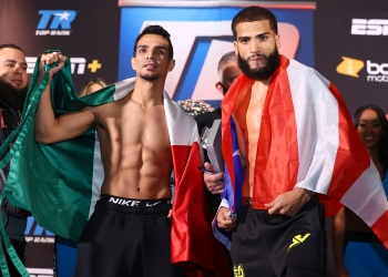 Jose Zepeda, Josue Vargas make weight for Saturday’s world title fight