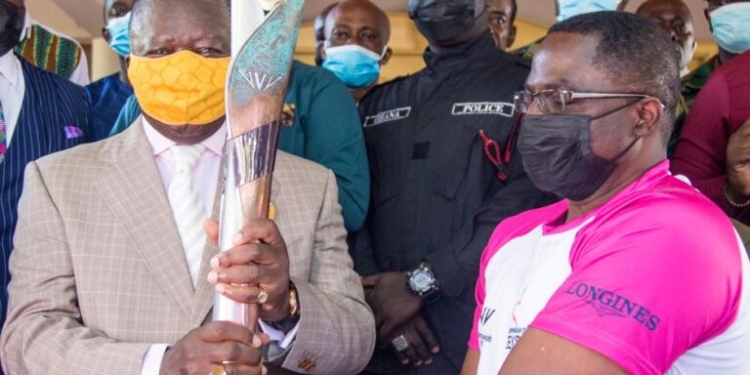 Asantehene receives Commonwealth Games Queen’s Baton in Kumasi