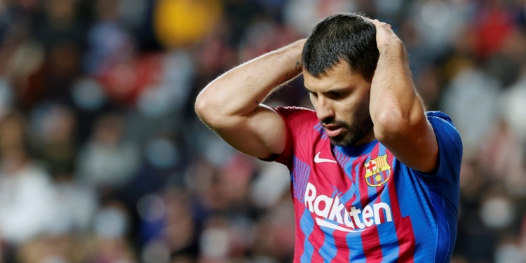 Barcelona’s Sergio Aguero ruled out for three months after heart tests