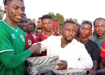 PHOTOS: Hon. Michael Aidoo donates to Kotoko stars