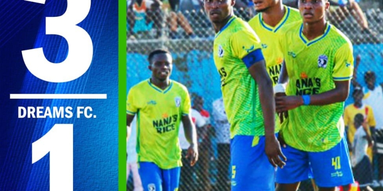 Bechem United climb to third after comeback 3-1 win over Dreams FC