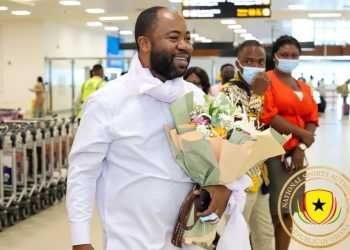 PHOTOS: New Africa Paralympics President Samson Deen makes triumphant entry back to Accra