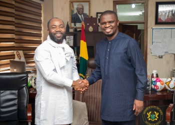New African Paralympic Committee President Samson Deen meets Sports Minister
