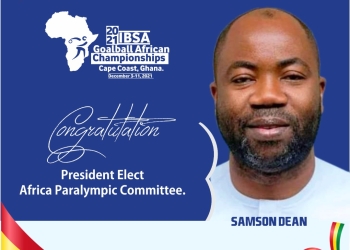 Ghana Blind Sports Association congratulate Africa Paralympic Committee president-elect Samson Deen