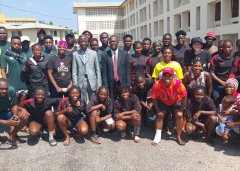 Representatives of NSA Boss visit Ghana Rugby team ahead of Rugby Africa Sevens Championship