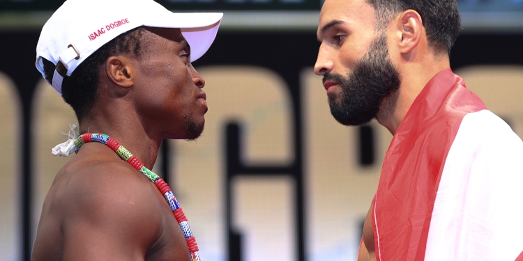 Dogboe, Diaz on weight for NABF featherweight title on Crawford-Porter