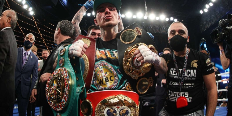 George Kambosos Jr. shocks Teofimo Lopez via split decision to become new unified lightweight world champion