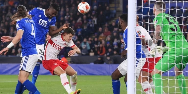 Daniel Amartey header saves Leicester at home versus Spartak Moscow in Europa League