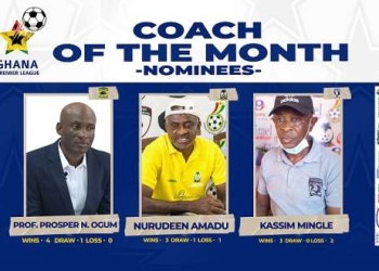Narteh, Amadu and Mingle nominated for NASCO Coach of the Month award