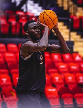 Amida Brimah trains with new team after touching down in Belgium