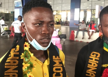 Sheriff Quaye’s opponent Emmanuel Amos arrives in Ghana for WBO Africa fight