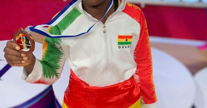 PHOTOS: Winnifred Ntumi qualifies for Commonwealth Games after winning bronze in Weightlifting qualifier in Uzbekistan