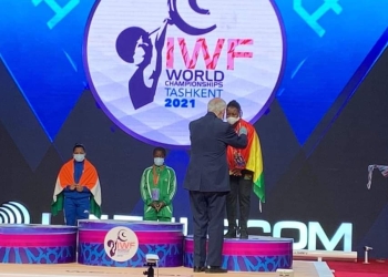 PHOTOS: Winnifred Ntumi qualifies for Commonwealth Games after winning bronze in Weightlifting qualifier in Uzbekistan