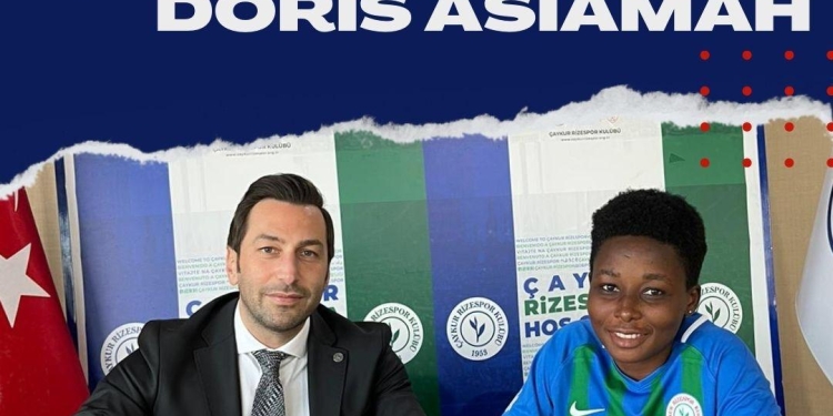 Doris Asiamah signs first professional contract in Turkey