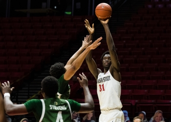 Mensah leads all players in scoring in San Diego State University win