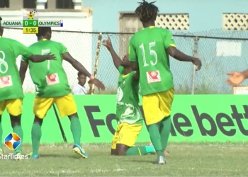 Aduana beat Olympics to go top of league