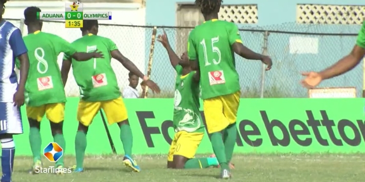 Aduana beat Olympics to go top of league