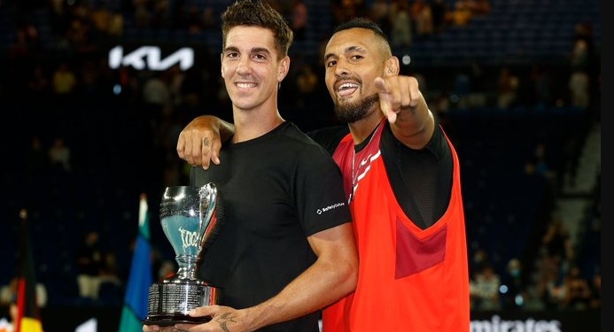 Nick Kyrgios and Thanasi Kokkinakis win Australian Open men’s doubles title