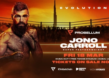 Irishman Jono Carroll confirmed as Dubai show co-main event