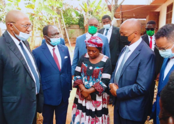 CAF President Dr Motsepe visits the homes of the families of Olembe Stadium tragedy in Yaounde