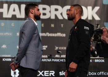 Photos: Amir Khan, Kell Brook – Face To Face at Final Press Conference