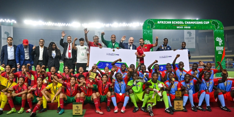 FIFA President attends thrilling conclusion to African Schools Cup