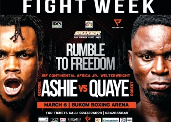 It’s fight week: Robert Quaye vows to end George Ashie’s career in independence day cliffhanger