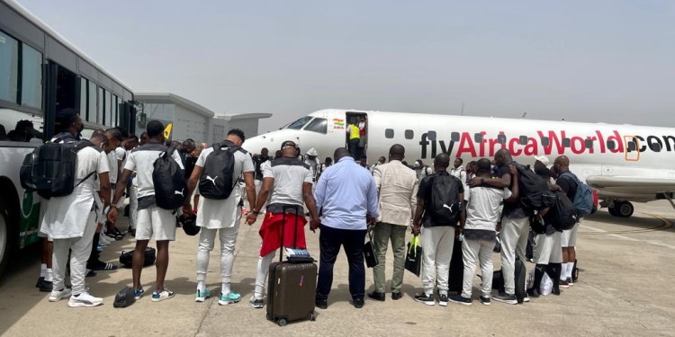 Black Stars land in Abuja for second leg against Nigeria