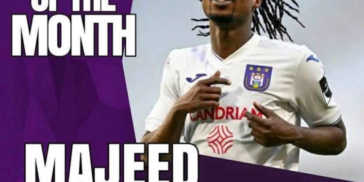 Injured Ghana midfielder Majeed Ashimeru named Anderlecht player of the month