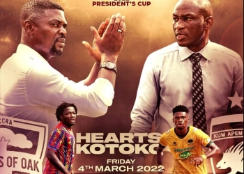 Referee Gabriel Opoku Arhin to officiate Hearts-Kotoko President’s Cup game
