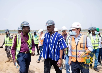 PHOTOS: Accra 2023 Games Village progressing steadily as Sports Minister inspects projects