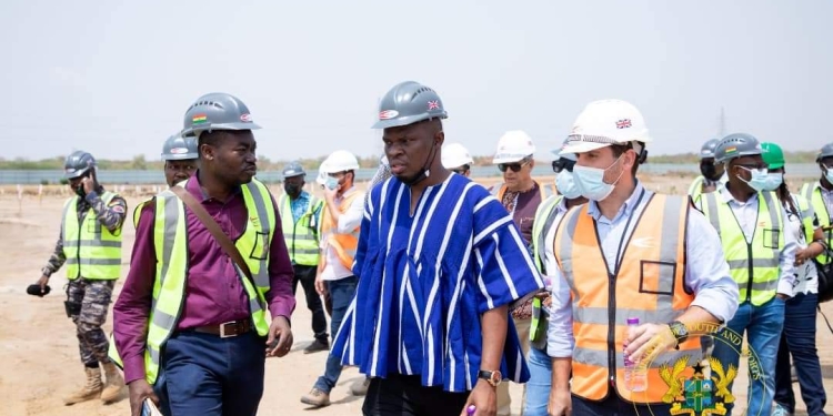 PHOTOS: Accra 2023 Games Village progressing steadily as Sports Minister inspects projects