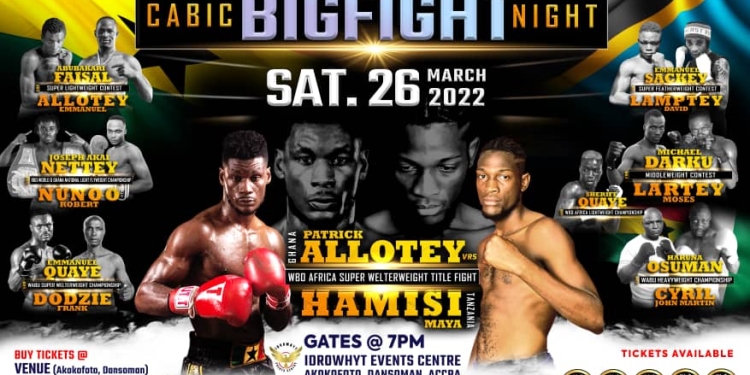 Ghana Boxing Authority’ goodwill message to fighters on Cabic Big Fight Night