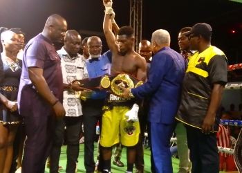 Patrick Allotey rocks, stops valiant Hamisi Maya