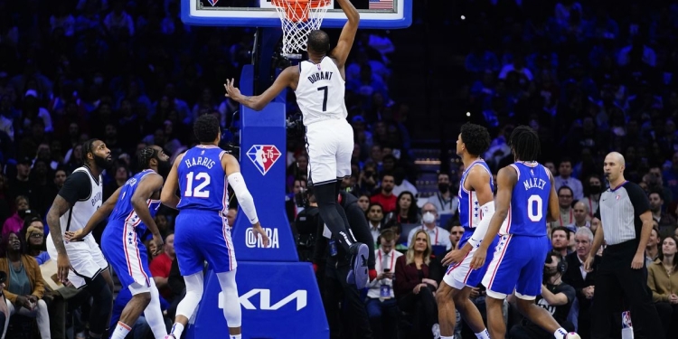 Durant, Nets Rout 76ers in Simmons’ Return to Philadelphia
